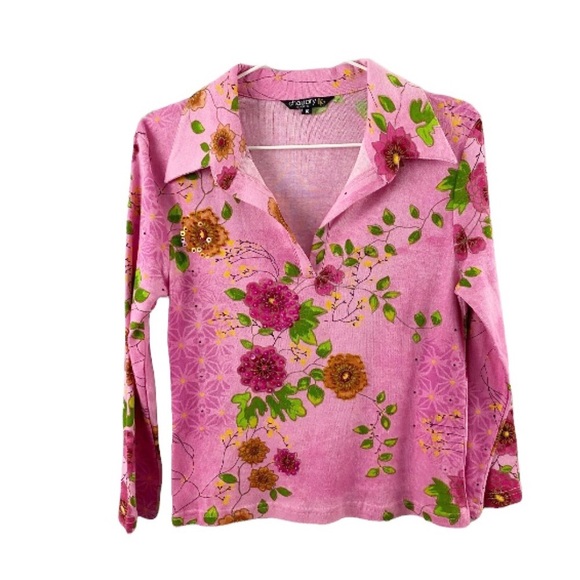 Chaudry KC Crop Embellished Top Y2K - Picture 6 of 6